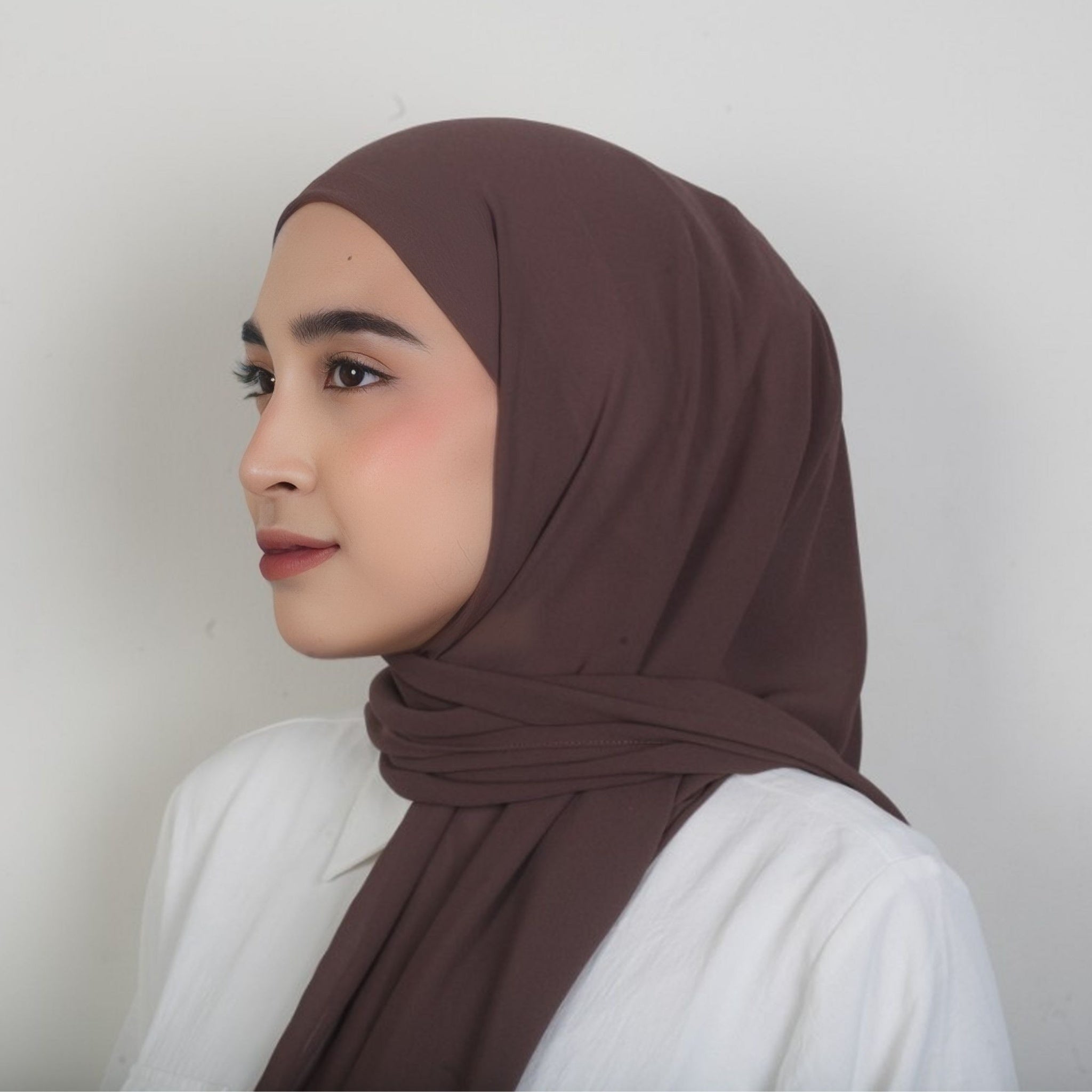 Image of Eclemix Rui Hijab Pashmina Inner Oval Polos